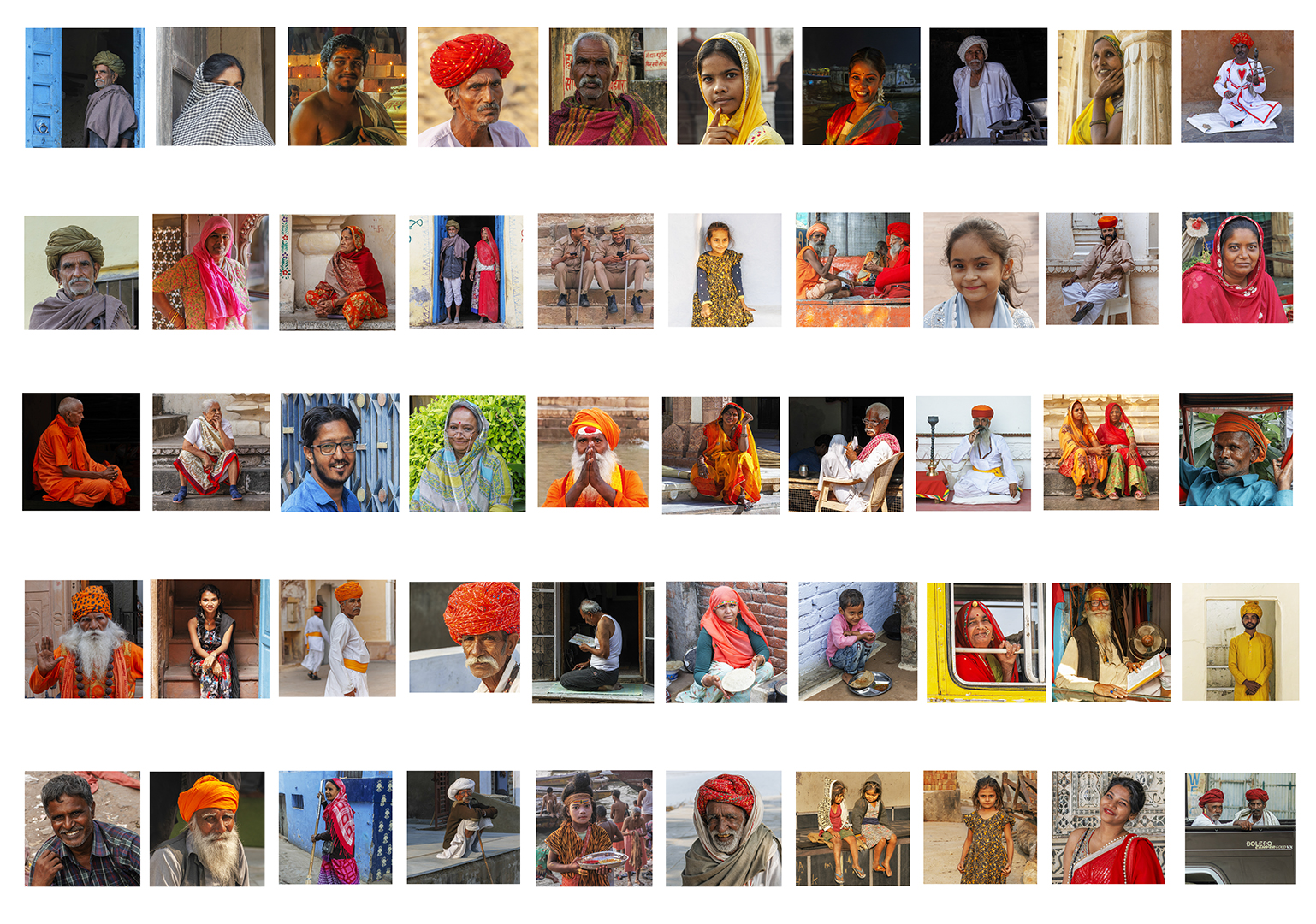 50 Indian Portraits