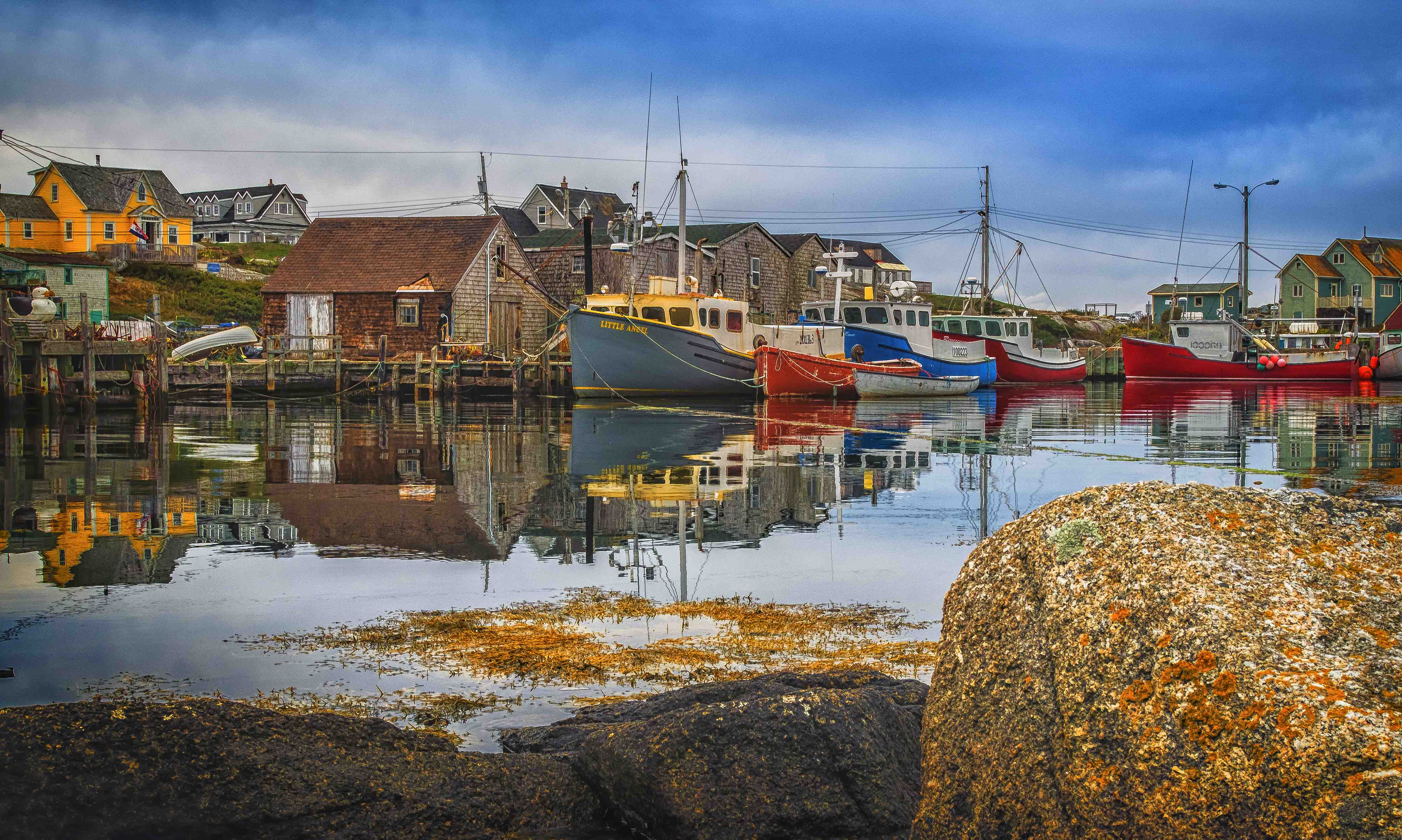 Fishing Village Sunday Afternoon