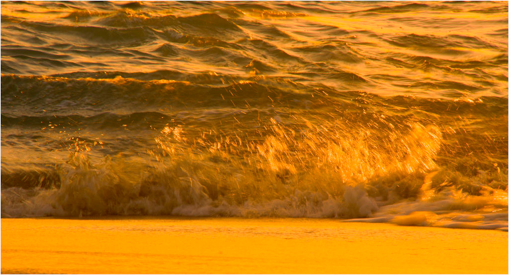 Waves at Sunset