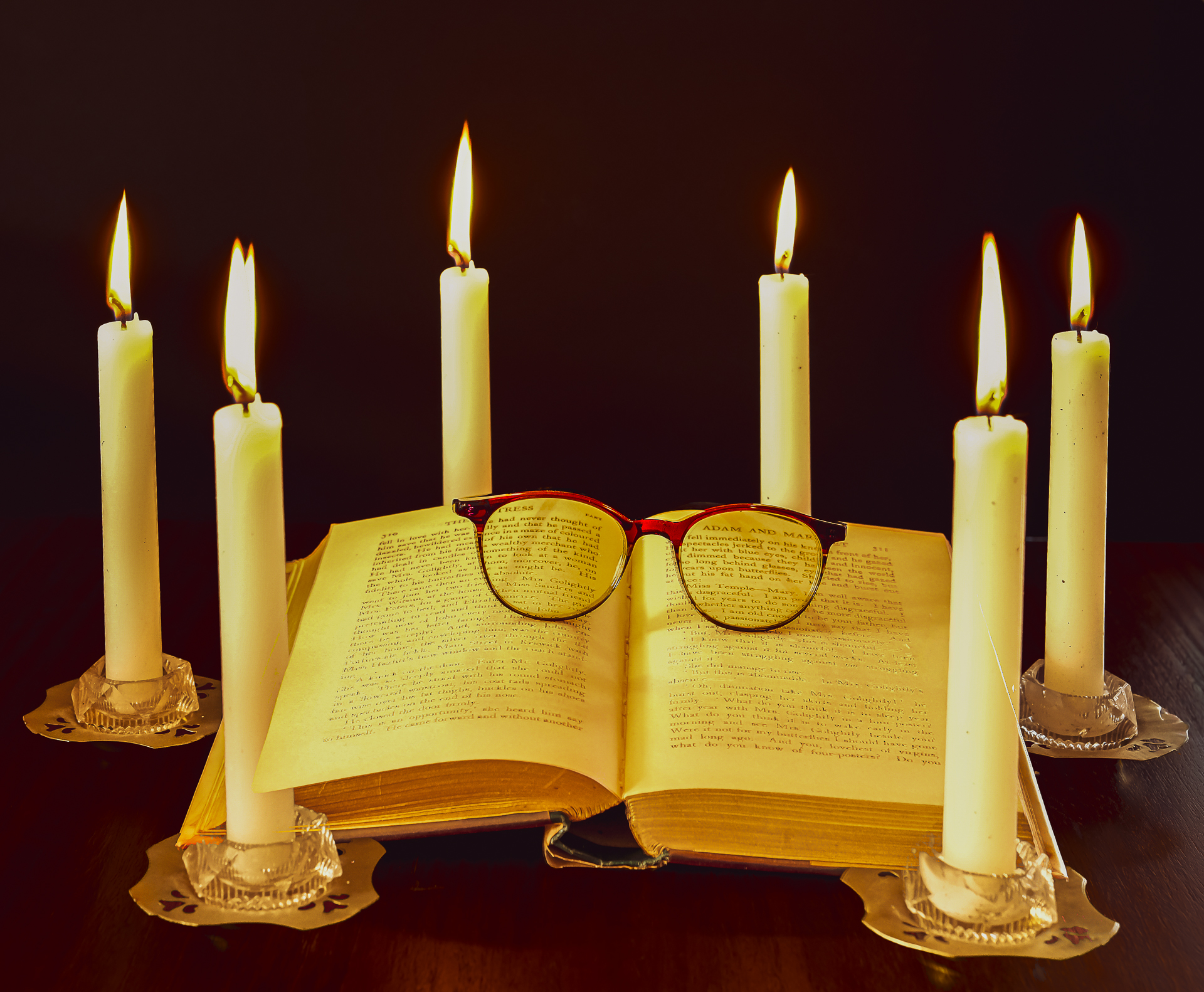 Reading by Candlelight
