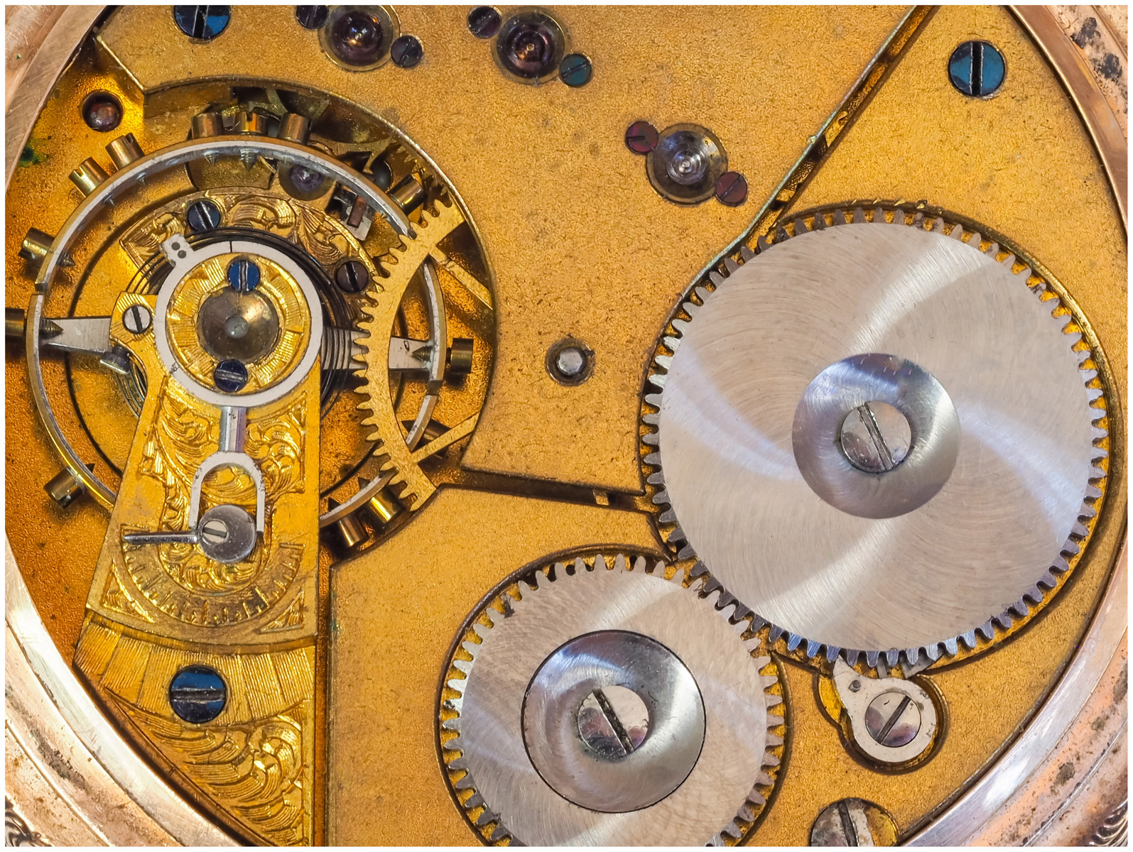 Antique Pocket Watch Interior