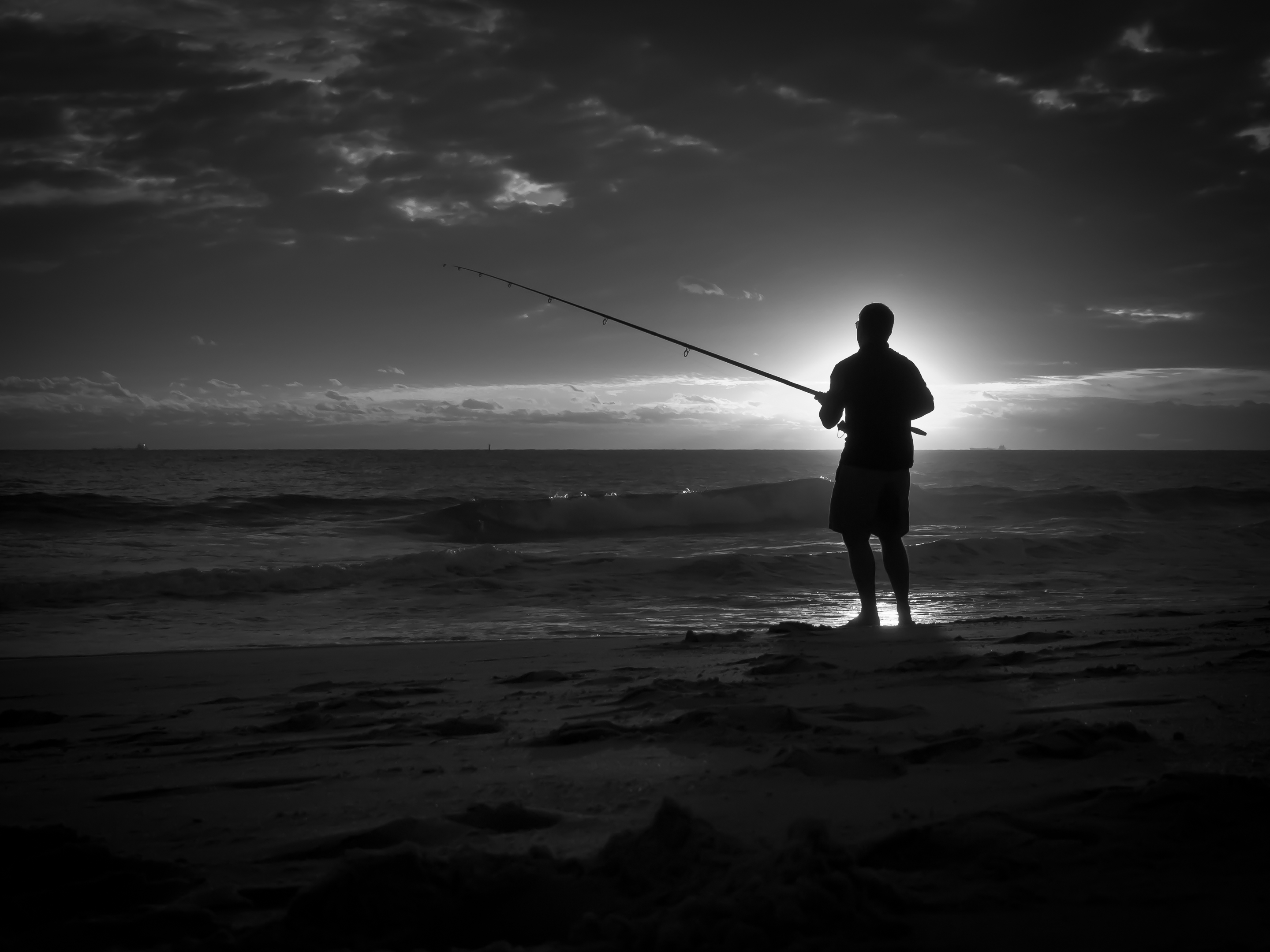 Sunset Fisherman