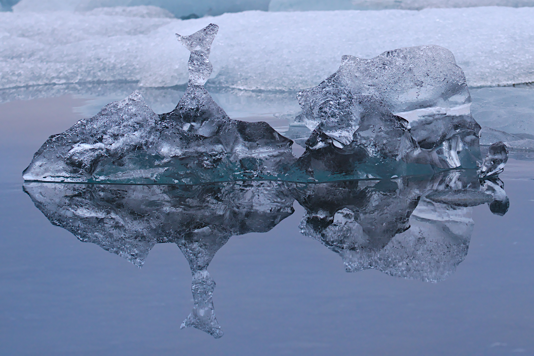 Reflected from Solid and Liquid